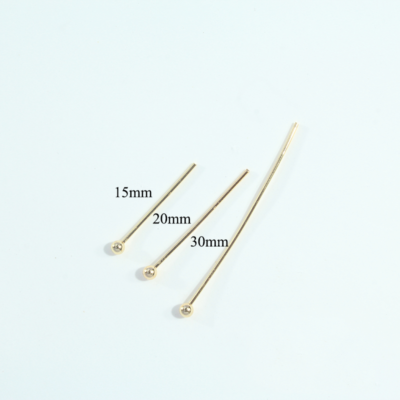 Jewelry Making Earring Supplies - 10/20/30pcs 15mm/20mm/30mm 14K Gold Plated Ball