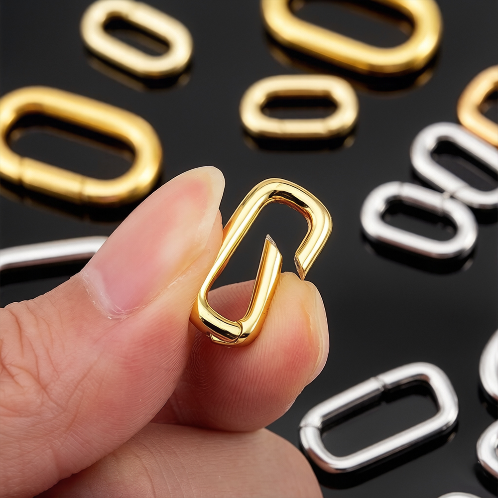Jewelry Making Kit For Adults - 2pcs 18K Gold Plated Filled Oval