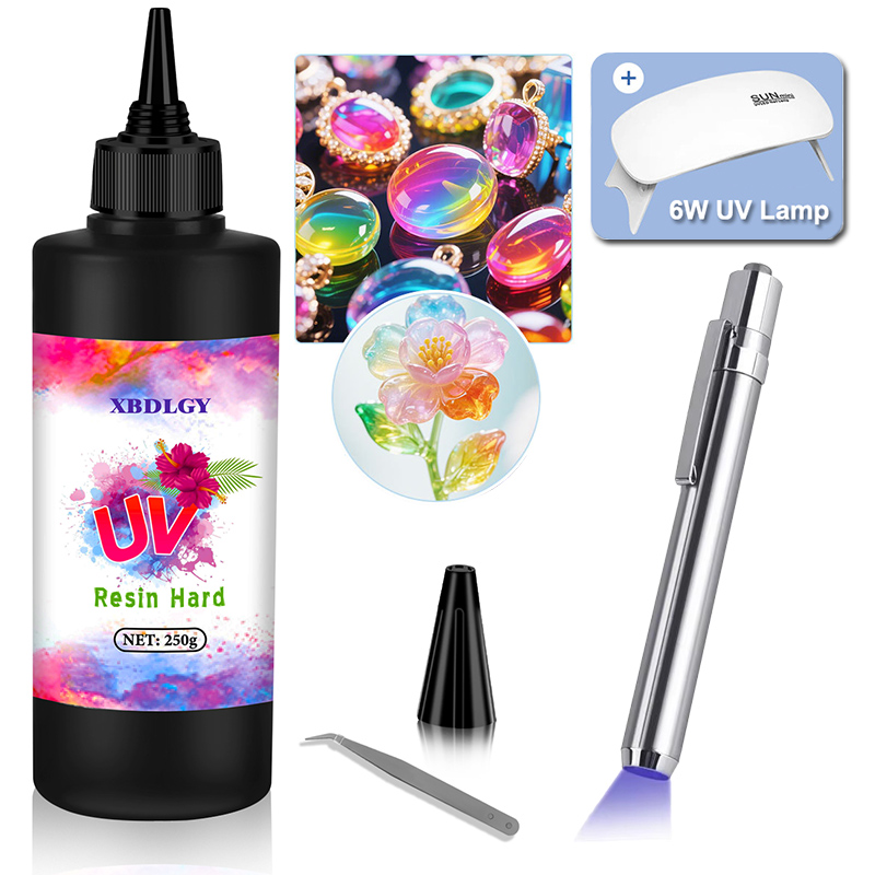 200g/250g/500g UV Resin Hard G - Jewelry Making Glue review and price
