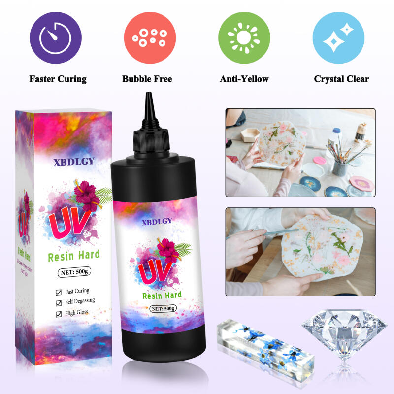200g/250g/500g UV Resin Hard G - Jewelry Making Glue review and price