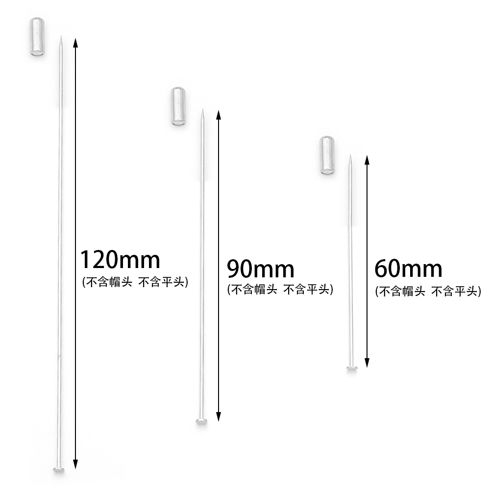 10pcs 60/90/120mm Copper Brooc - Jewelry Making Head Pins review and price