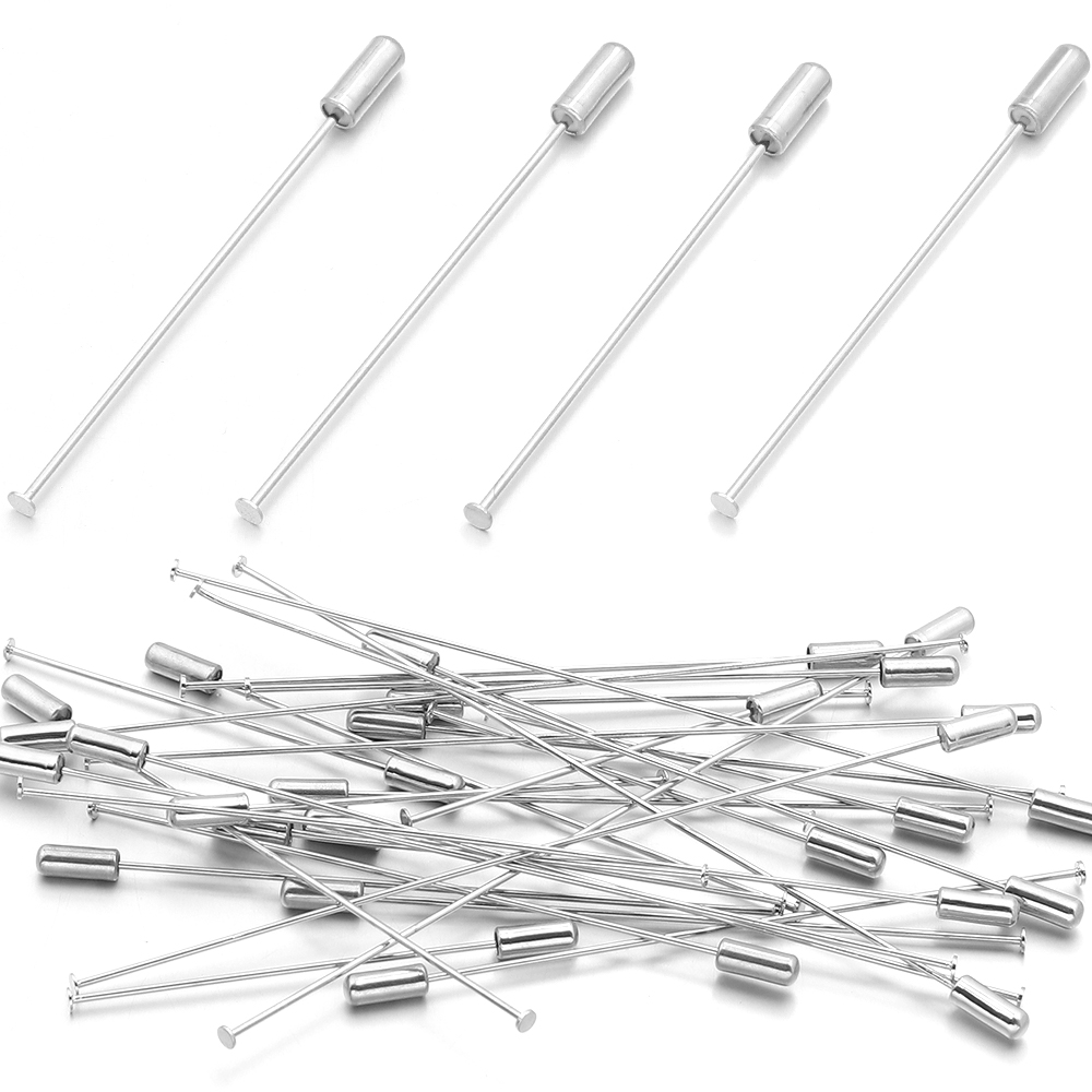 10pcs 60/90/120mm Copper Brooc - Jewelry Making Head Pins review and price