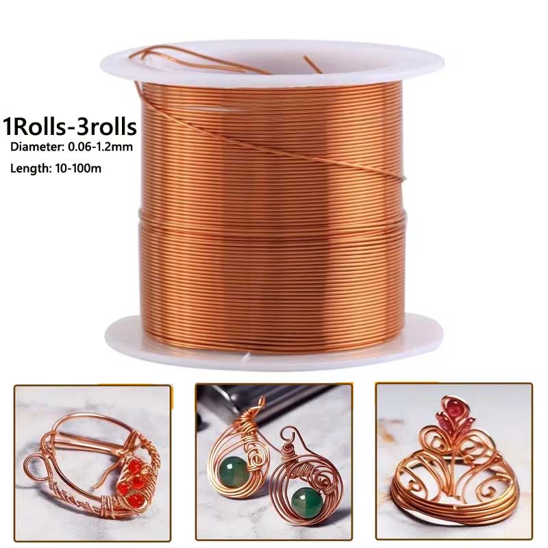 1-3Roll  Soft Copper Wire for  - Jewelry Making Yarn review and price