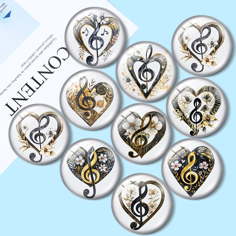 Music Note  Heart 12/18/20/25m - Jewelry Making Notes review and price