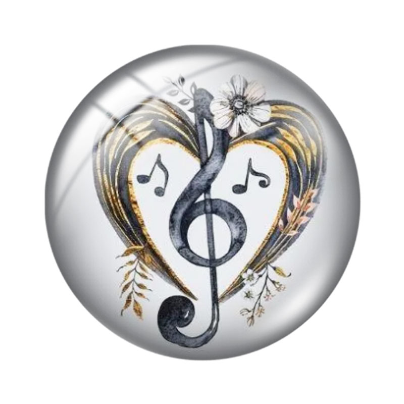 Music Note  Heart 12/18/20/25m - Jewelry Making Notes review and price