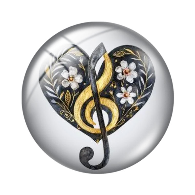 Music Note  Heart 12/18/20/25m - Jewelry Making Notes review and price