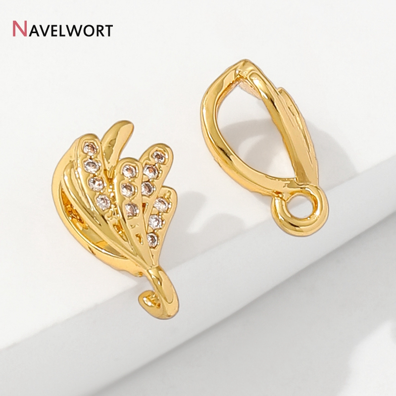 18K Gold Plated Brass With Zir - Jewelry Making Materials review and price