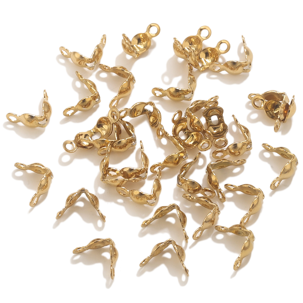 50pcs PVD Gold Plated Stainles - Jewelry Making Materials review and price