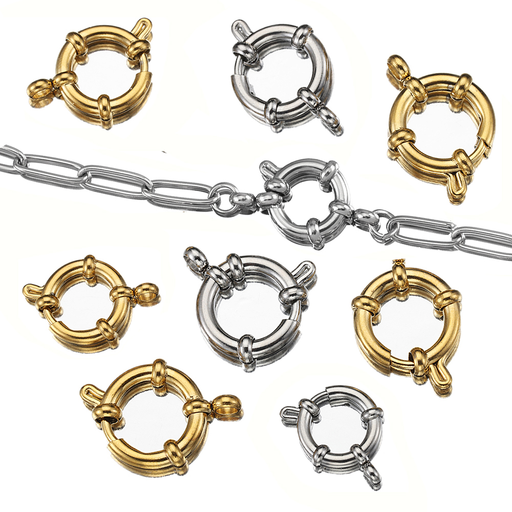 4pcs Stainless Steel Spring Cl - Jewelry Making Class review and price