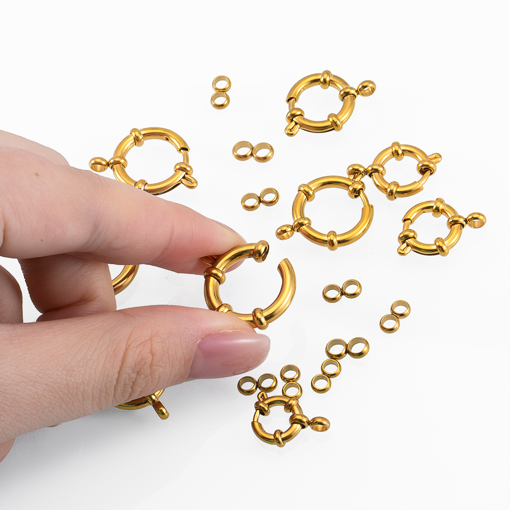 4pcs Stainless Steel Spring Cl - Jewelry Making Class review and price
