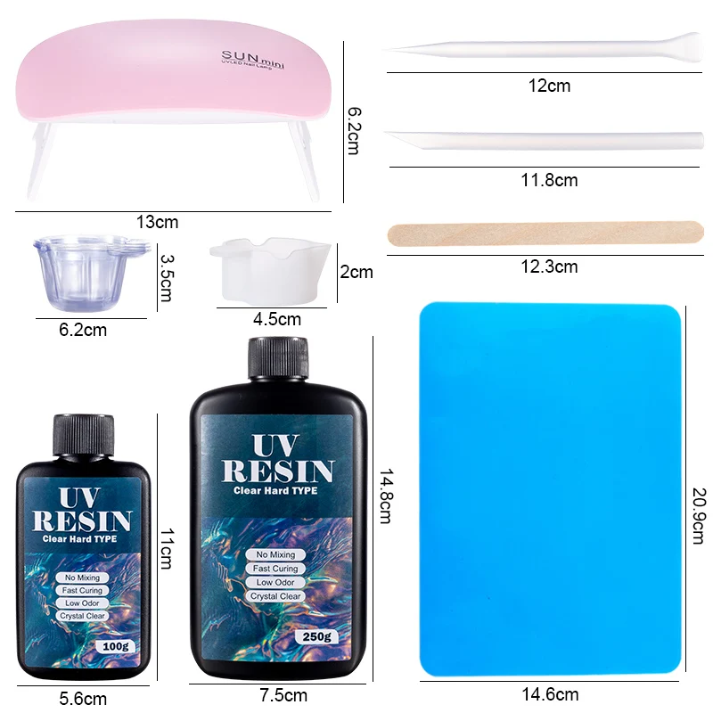Hard UV Resin Glue Kit Fast Cu - Jewelry Making Glue review and price