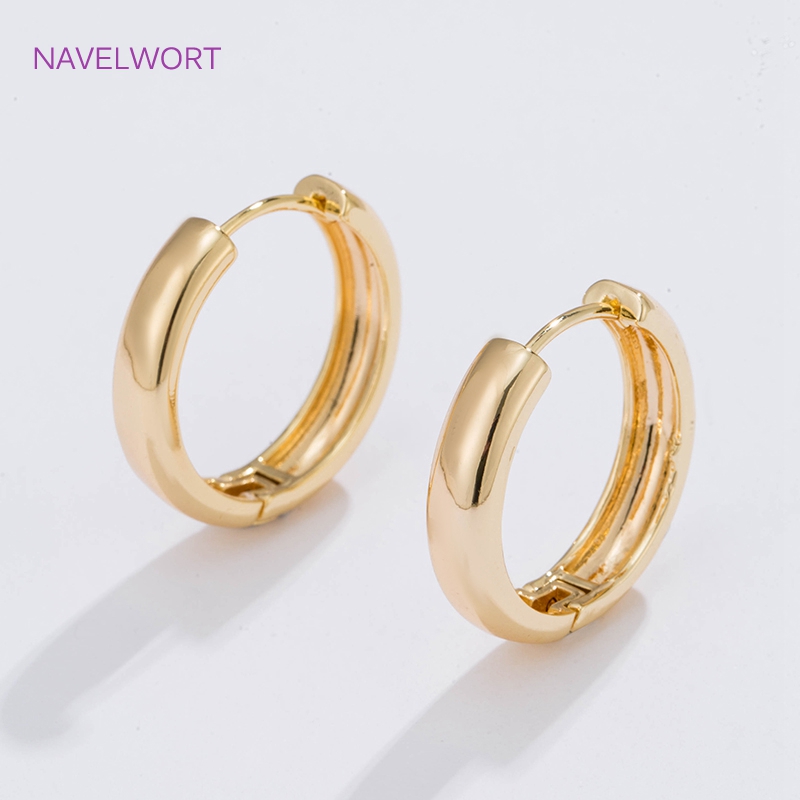 6 Sizes Gold Plated Circle Hoo - Jewelry Making Earring Supplies review and price
