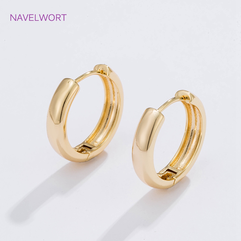 6 Sizes Gold Plated Circle Hoo - Jewelry Making Earring Supplies review and price