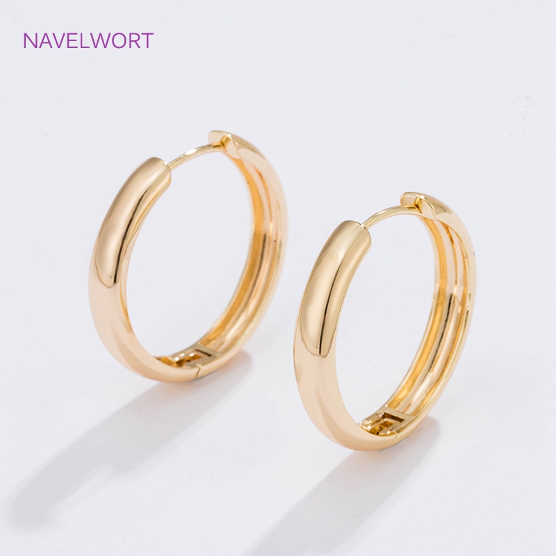 6 Sizes Gold Plated Circle Hoo - Jewelry Making Earring Supplies review and price