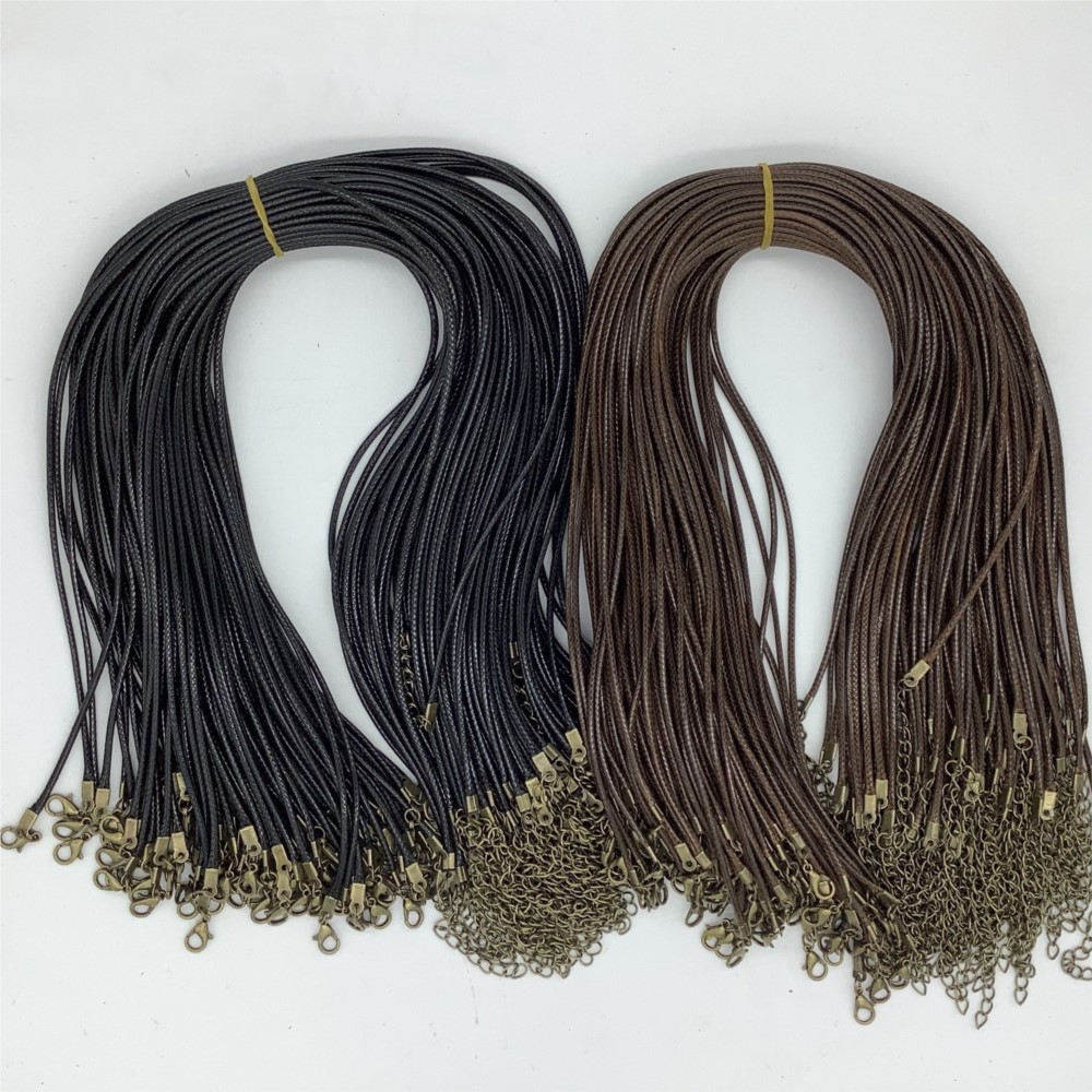 20pcs 45cm Brown Waxed Necklac - Jewelry Making Wax review and price