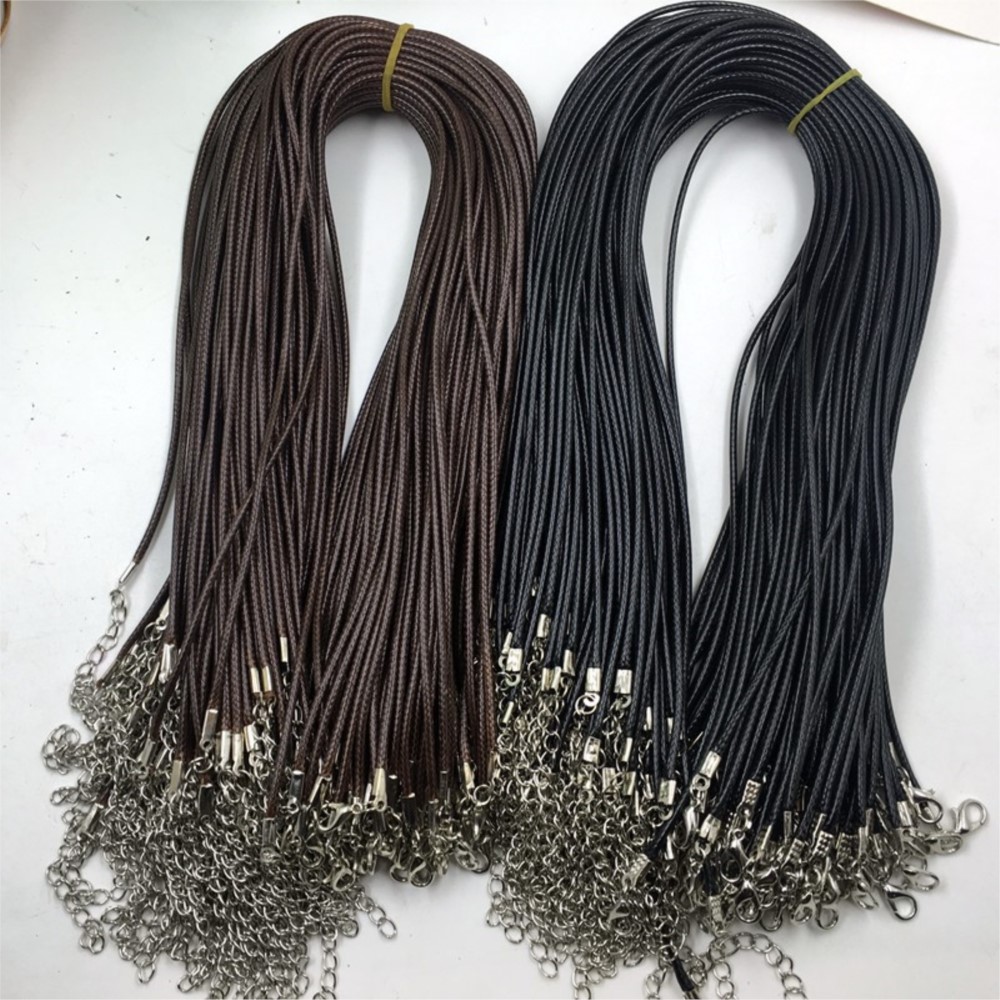 20pcs 45cm Brown Waxed Necklac - Jewelry Making Wax review and price