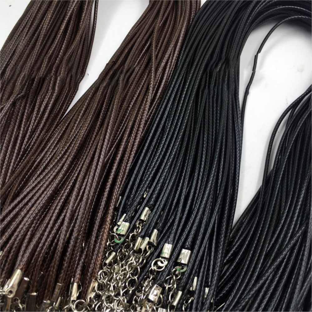20pcs 45cm Brown Waxed Necklac - Jewelry Making Wax review and price