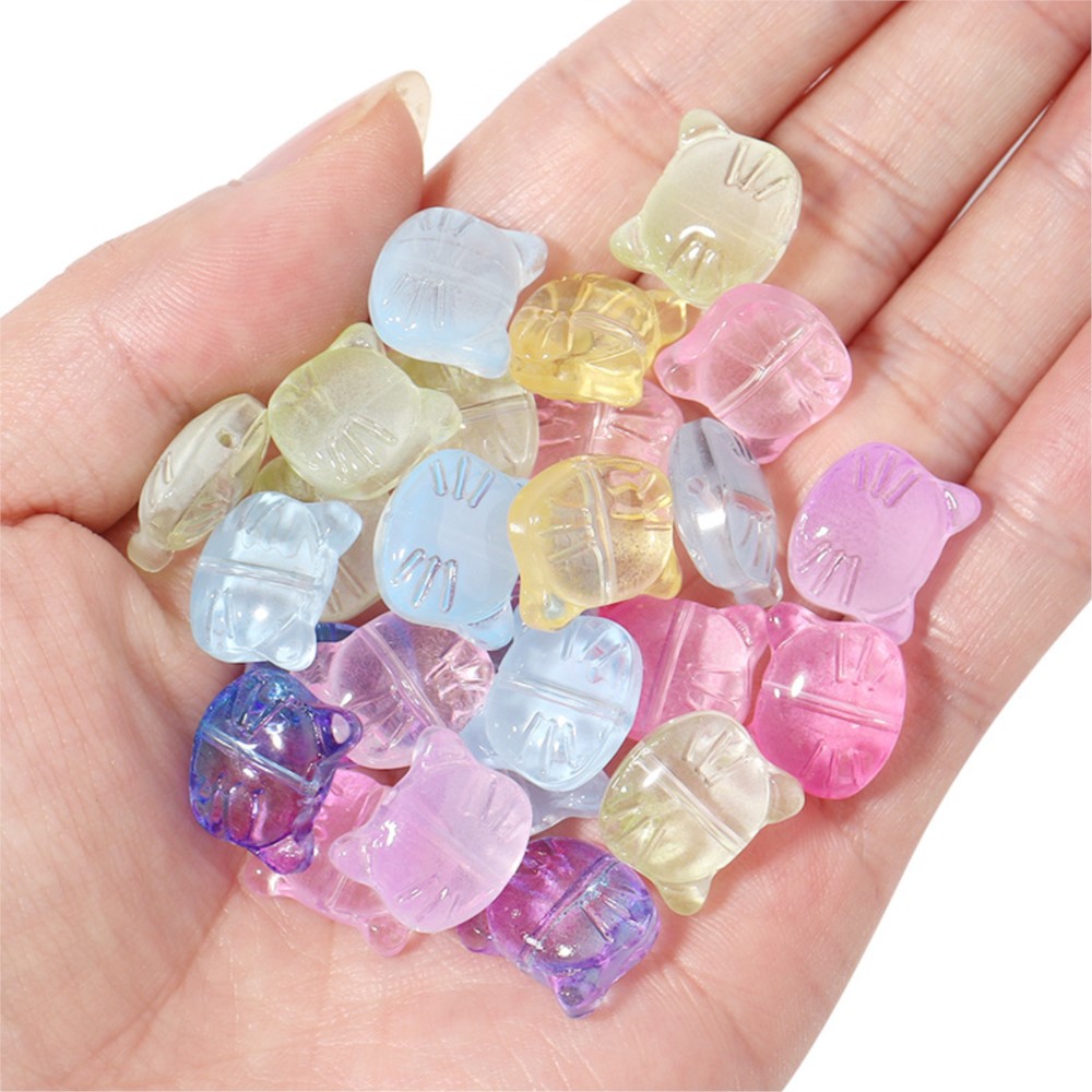 30Pcs/Lot Cute Glass Cat Head  - Jewelry Making Jig review and price