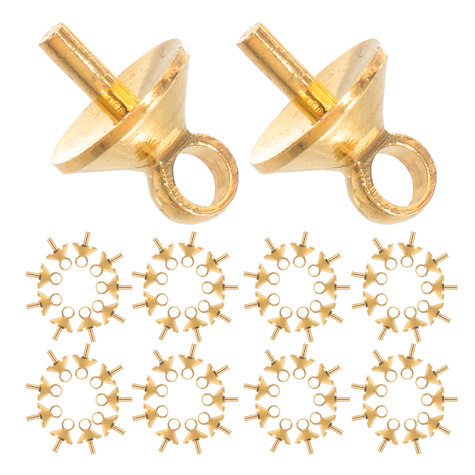 100Pcs Copper Half-Drilled Eye - Jewelry Making Glue review and price