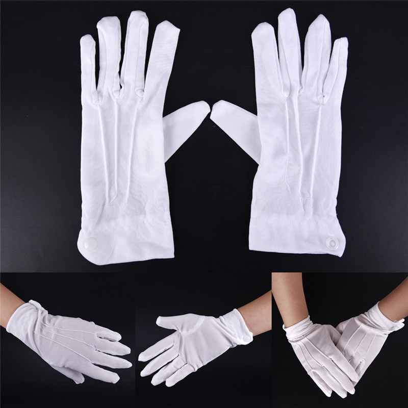 1Pair White Formal Gloves Men  - Jewelry Making Gloves review and price