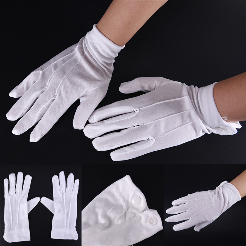 1Pair White Formal Gloves Men  - Jewelry Making Gloves review and price