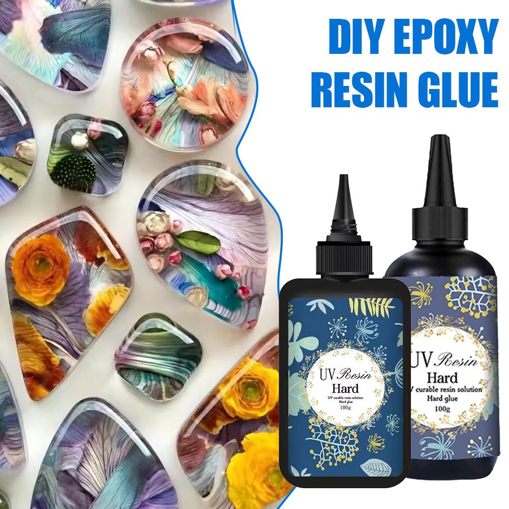 1/2Pcs Crystal Clear Hard UV R - Jewelry Making Glue review and price