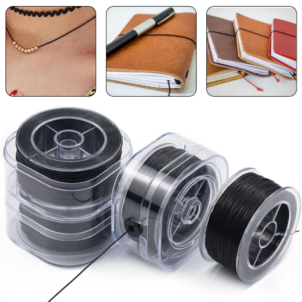 0.5-1mm Black Elastic Crystal  - Jewelry Making Yarn review and price