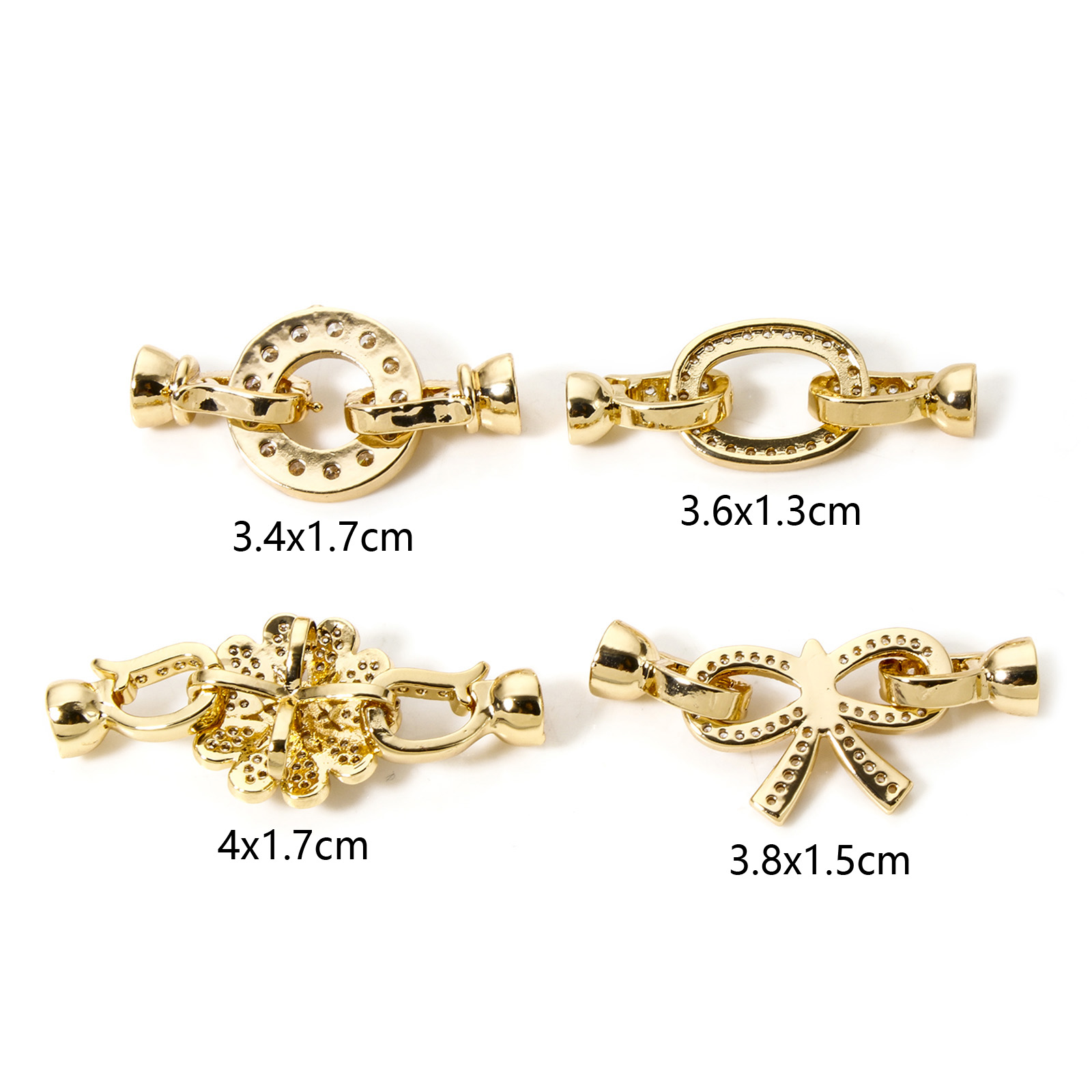 1pc Brass Fold Over Clasps Gol - Jewelry Making Materials review and price
