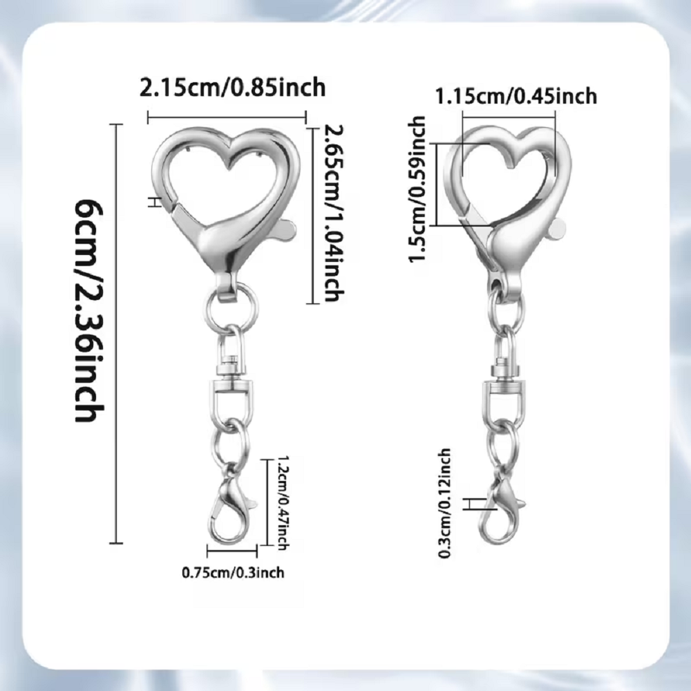 5/15/30Pcs Heart Shaped Swivel - Jewelry Making Kit For Adults review and price