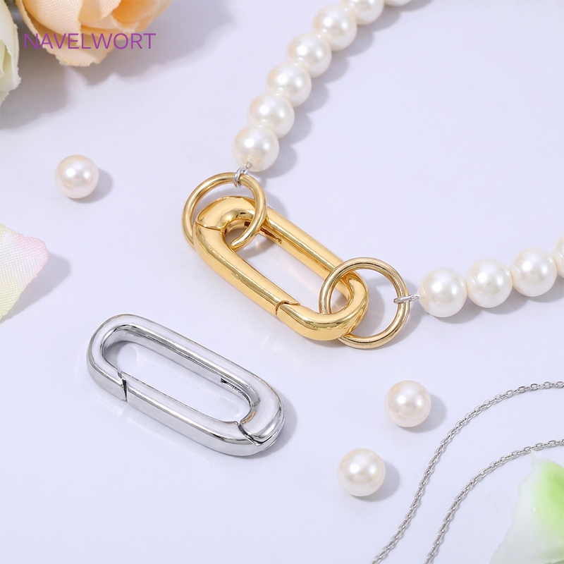 1/2/4Pcs 18K Gold Plated Oval  - Jewelry Making Kit For Adults review and price