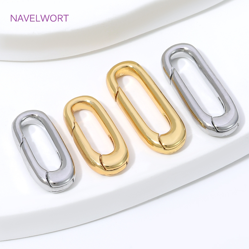 1/2/4Pcs 18K Gold Plated Oval  - Jewelry Making Kit For Adults review and price
