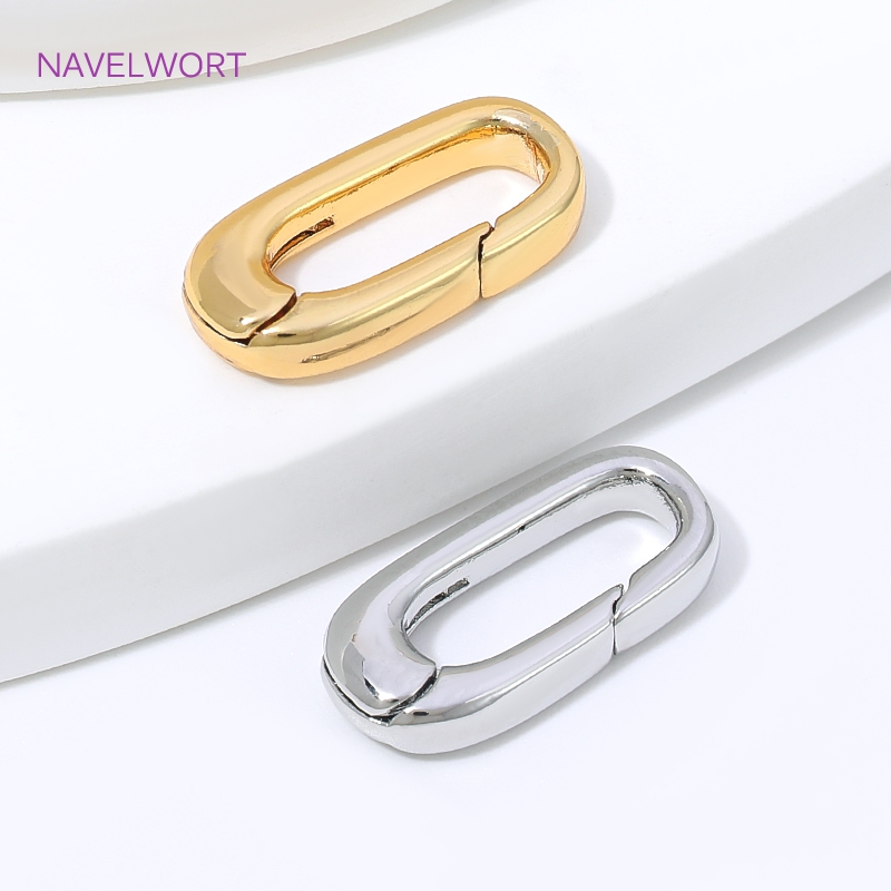 1/2/4Pcs 18K Gold Plated Oval  - Jewelry Making Kit For Adults review and price