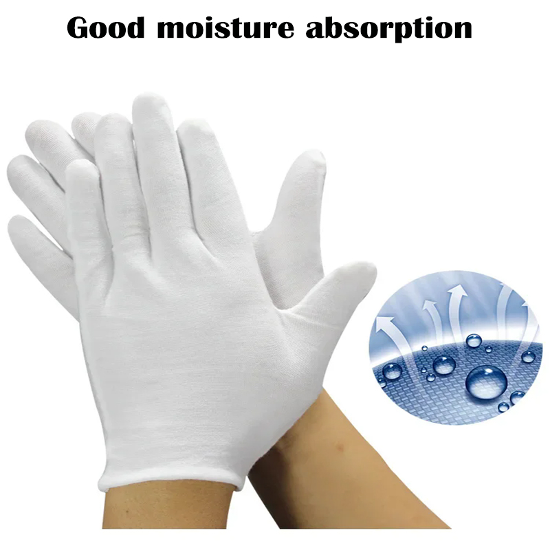 12 Pairs White Cotton Work Glo - Jewelry Making Gloves review and price