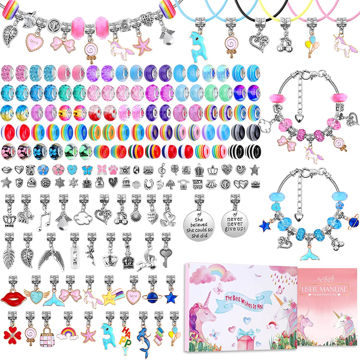 Charm Bracelet Making Kit DIY  - Jewelry Making Kits For Girls review and price