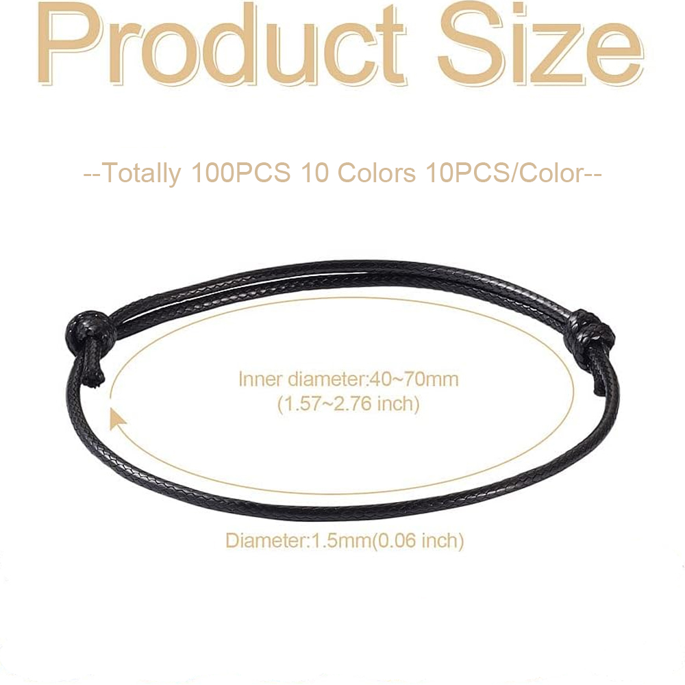 100Pcs Korean Waxed Polyester  - Jewelry Making Wax review and price