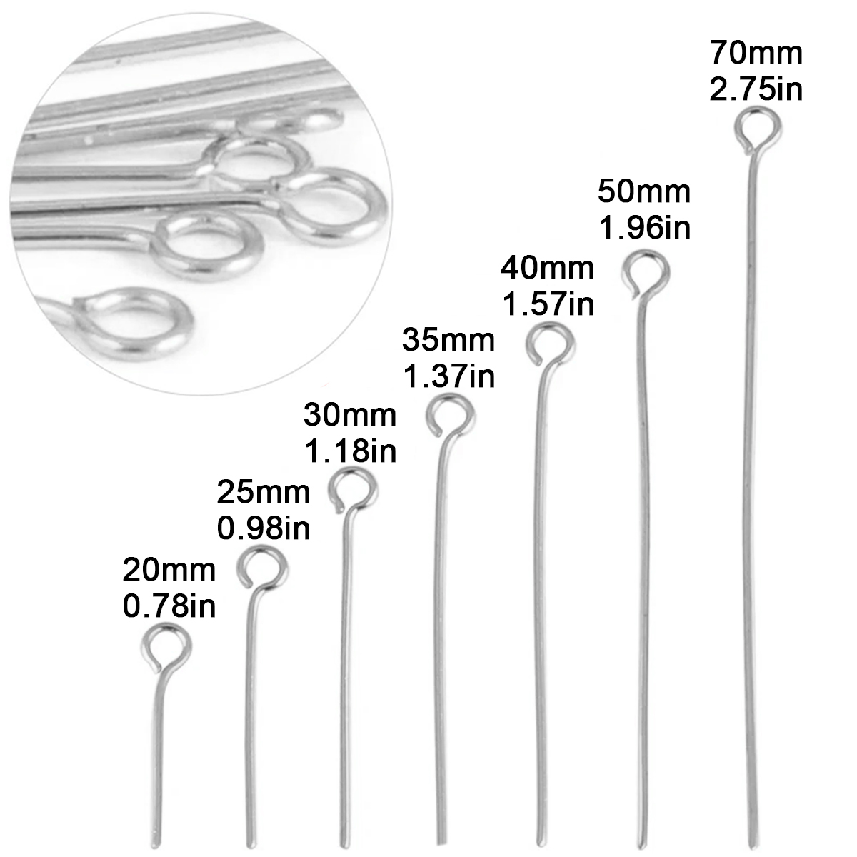 100Pcs/Lot Stainless Steel Eye - Jewelry Making Earring Supplies review and price