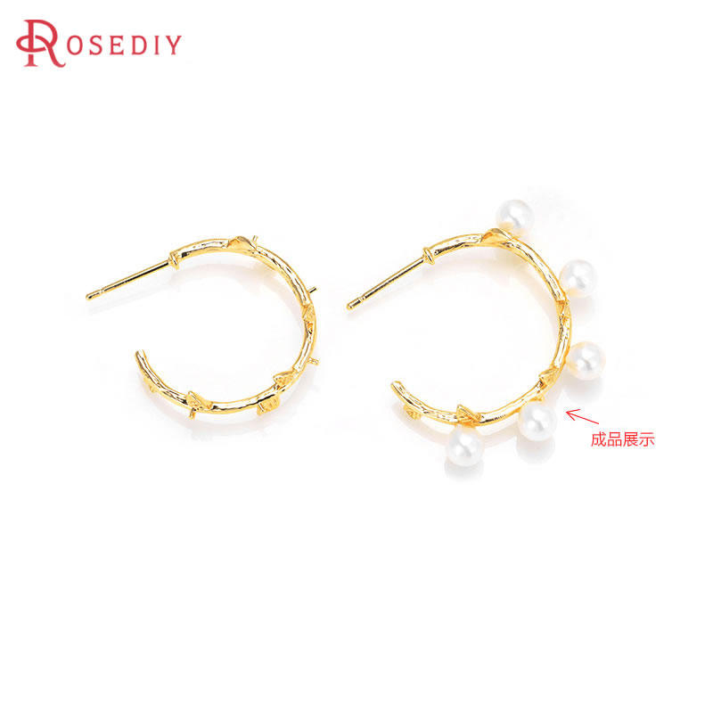 6PCS 18K Gold Color Brass with - Jewelry Making Earring Supplies review and price