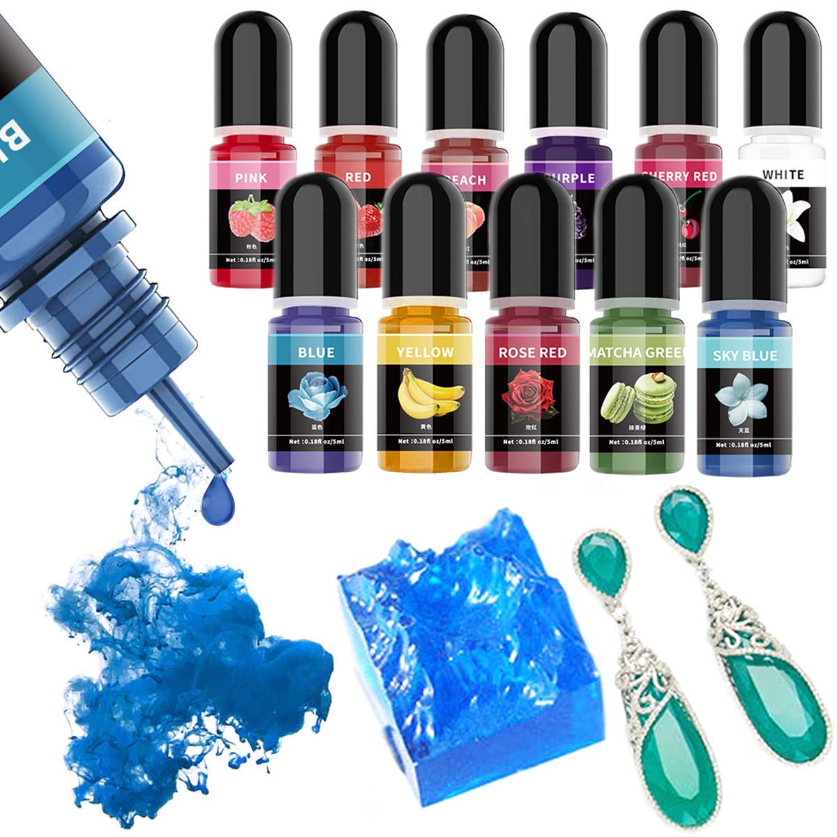 5ml/Bottle Epoxy Resin Pigment - Jewelry Making Glue review and price