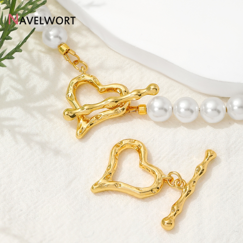 18K Gold Plated Heart Shape OT - Jewelry Making Materials review and price