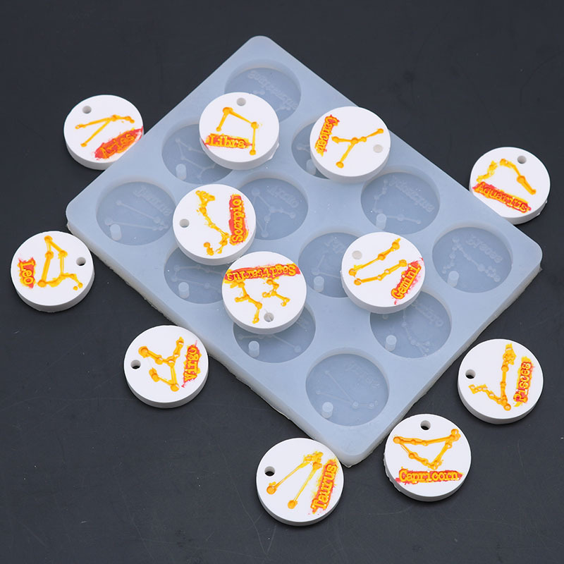 12 Holes Constellation Pendant - Jewelry Making Glue review and price
