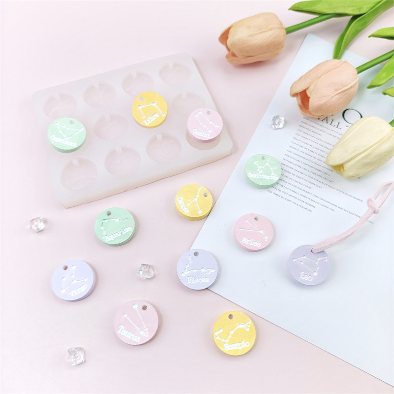 12 Holes Constellation Pendant - Jewelry Making Glue review and price